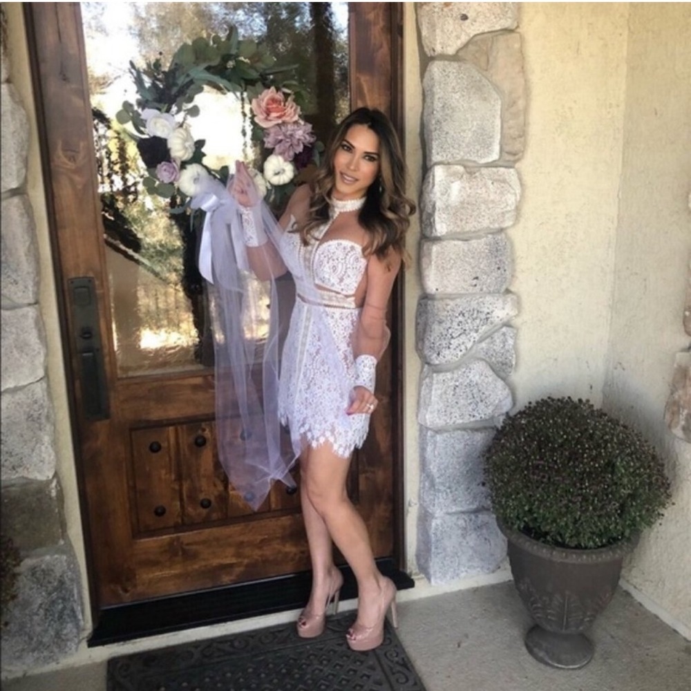 Rare For Love and Lemons FL&L Vivian Lace Dress Size Small EUC - Picture 7 of 12